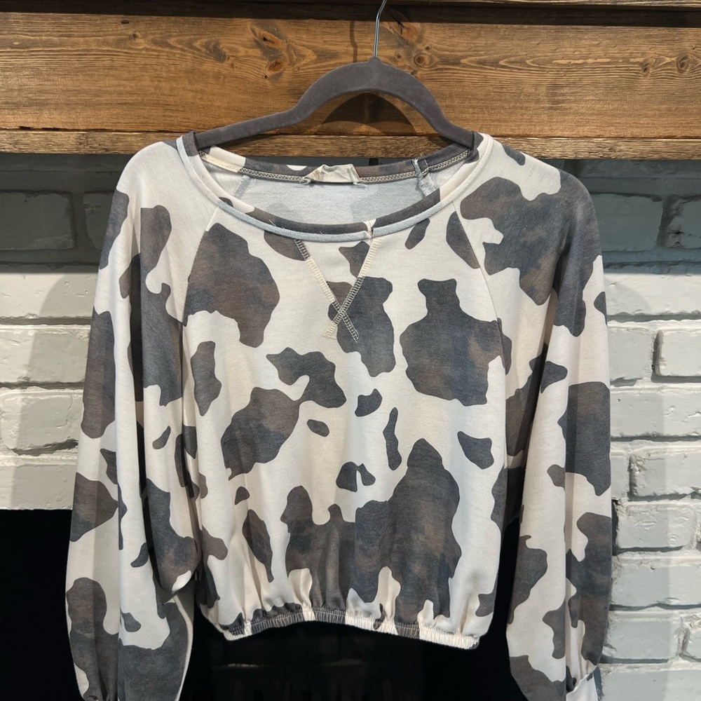 Cow Print Women's Top